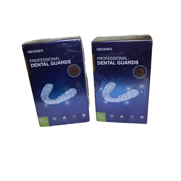 Neomen Professional Dental Mouth Guards 2 Sizes Pk of 4 Per Box- Set‎ Of 2 Boxes - Picture 1 of 6